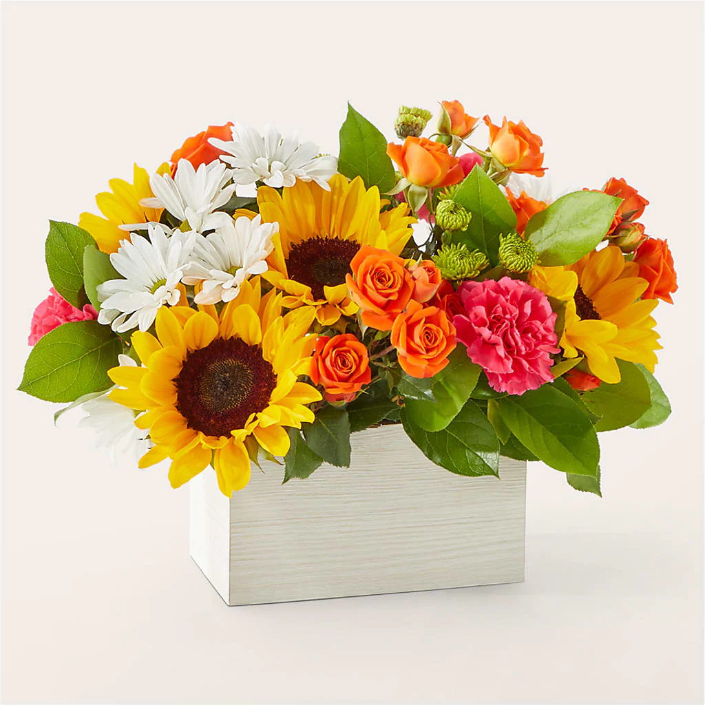 Sun-drenched Blooms Box Bouquet - Image 3
